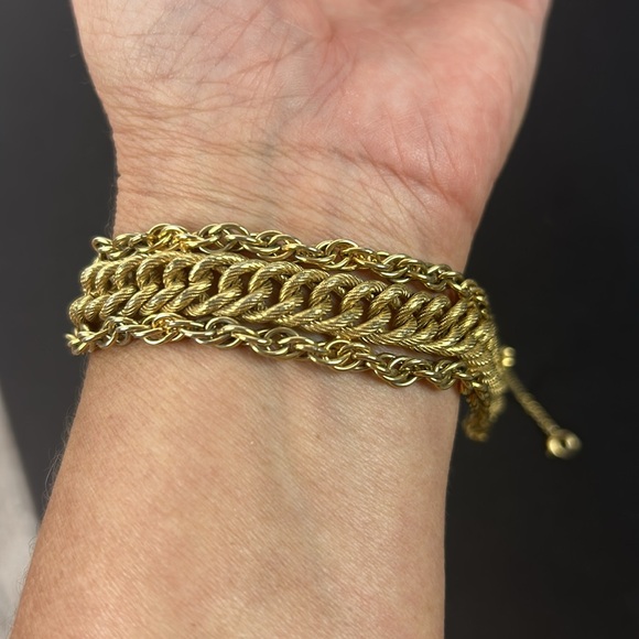 Goldette vintage gold multi chain bracelet - Picture 6 of 6